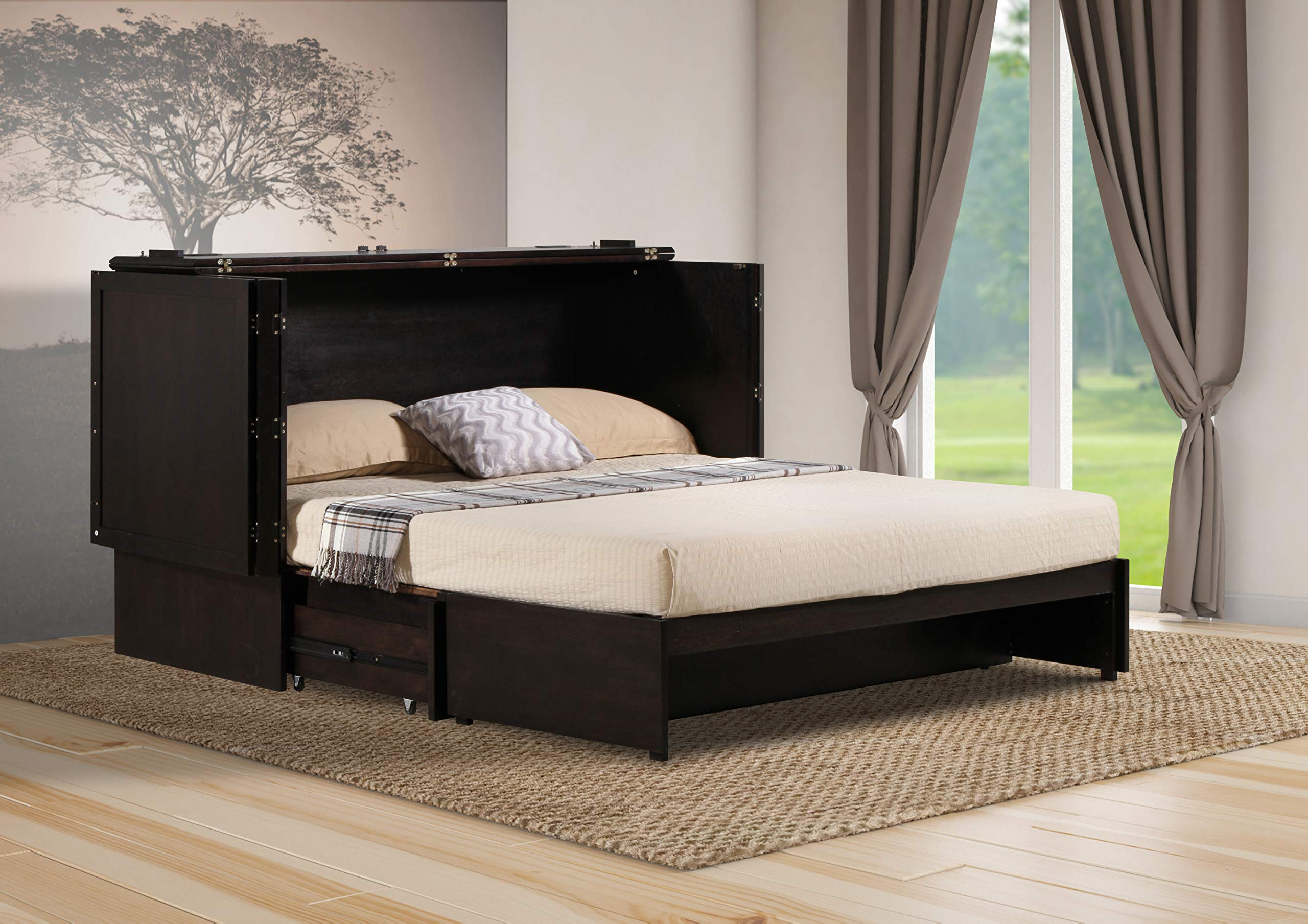 【Furniture】Daily Delight Murphy Cabinet Chest Bed with Charging Station & 6