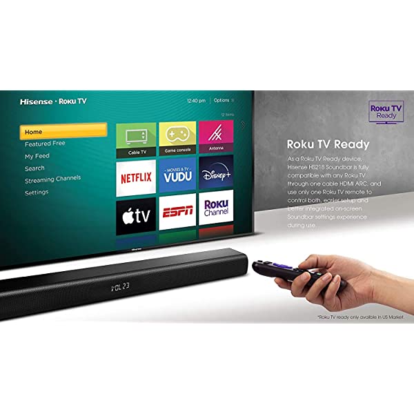 Hisense 40-Inch Class H4 Series LED Roku Smart TV with Alexa Compatibility (40H4F, 2020 Model) 40 in TV Only