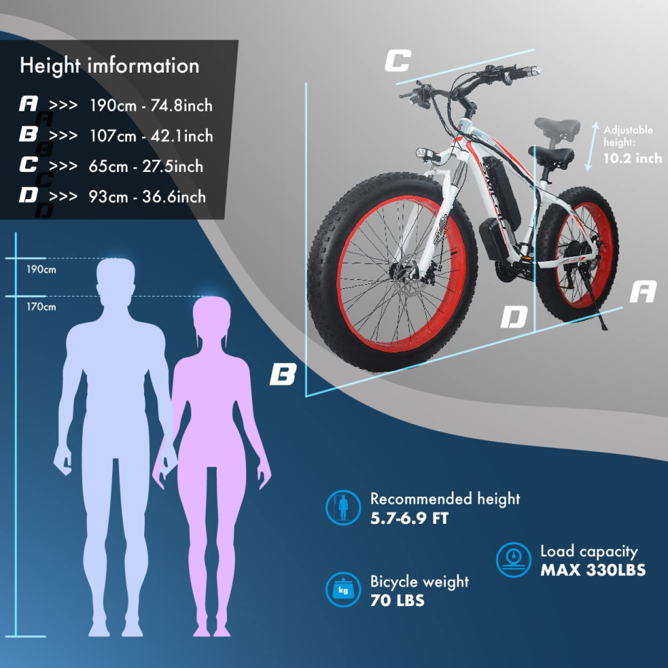 [Sports & Outdoors] Land Cruiser – 26-inch electric bicycle