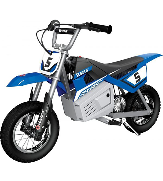 MX350 Dirt Rocket Electric Motocross Off-road Bike for Age 13+, Up to 30 Minutes Continuous Ride Time, 12″ Air-filled Tires, Hand-operated Rear Brake, Twist Grip Throttle, Chain-driven Motor