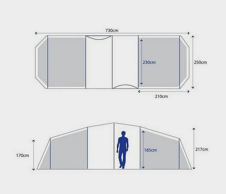 Berghaus 6.1 Nightfall Air Tent.