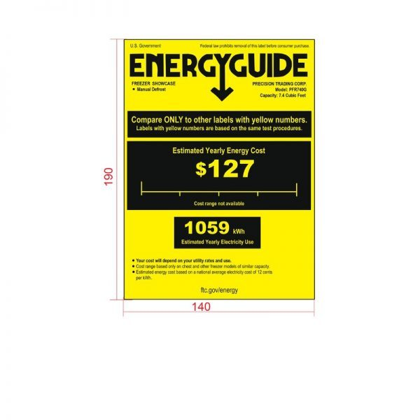 7.4 Cubic Feet cu. ft. Chest Freezer with Adjustable Temperature Controls