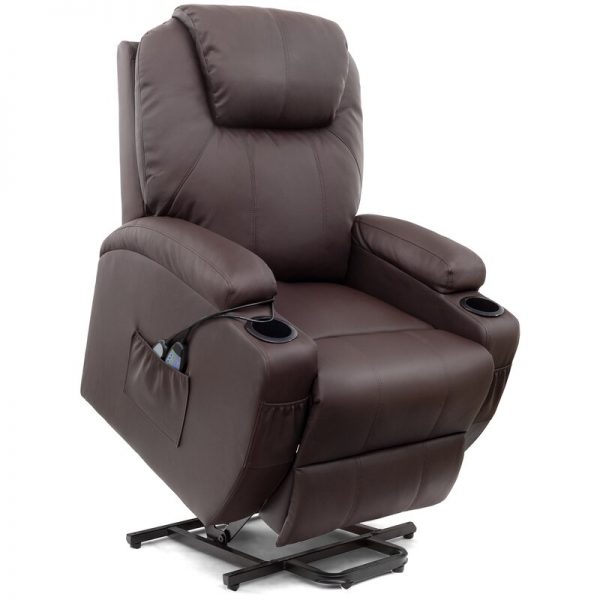 Low price sale imitation leather electric recliner heated massage chair