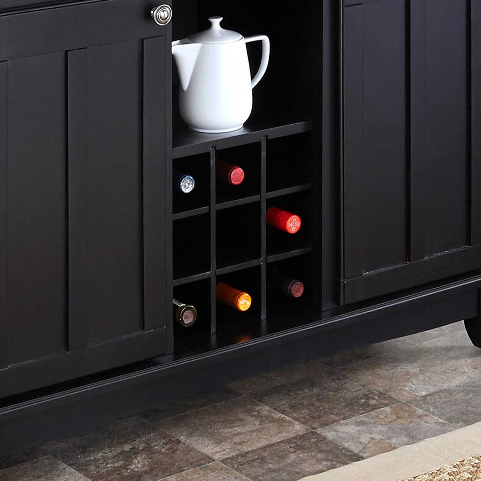 【Furniture】Server sideboards - Buffets - Credenzas, Hutch, Black