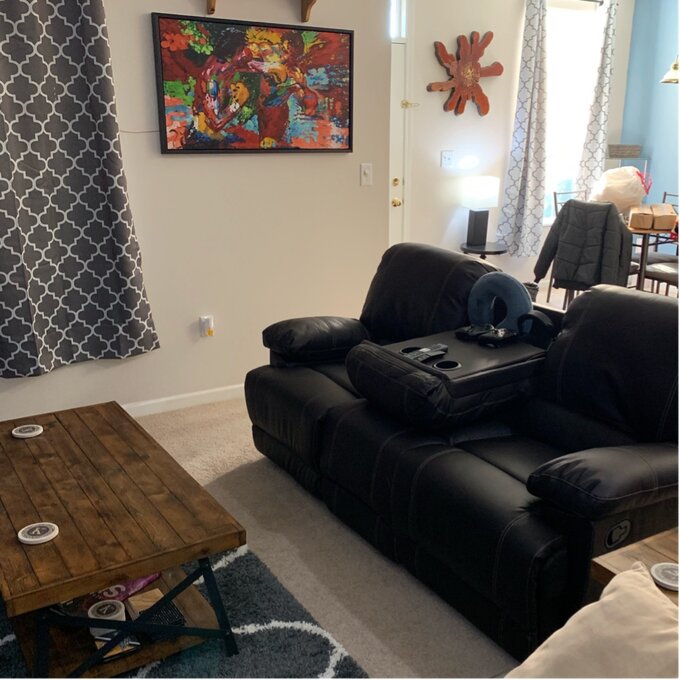 【Furniture】Edgar 81'' Vegan Leather Sofa