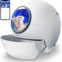 Self-Cleaning Cat Litter Box Extra Large Automatic Cat Litter Box with APP Control & Safe Alert