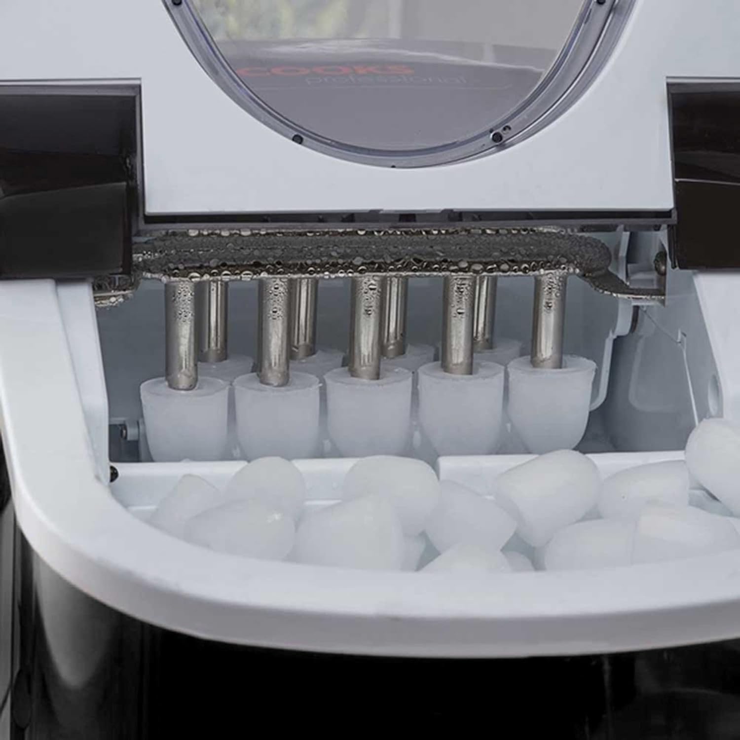 Cooks Professional Ice Maker Machine | Countertop Ice Cube Maker | Large Capacity 2.2L Water Tank | Quick and Easy with 2 Ice Size Options | No Plumbing Required