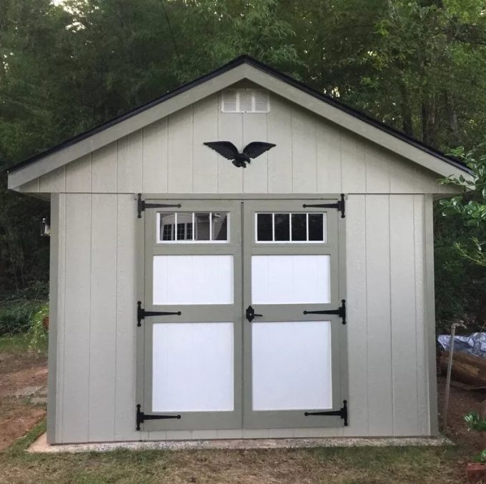 10′ WIDE X 12′ DEEP LUMBER STORAGE SHED