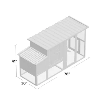 Duchess Chicken Coop with Nesting Box For Up To 4 Chickens