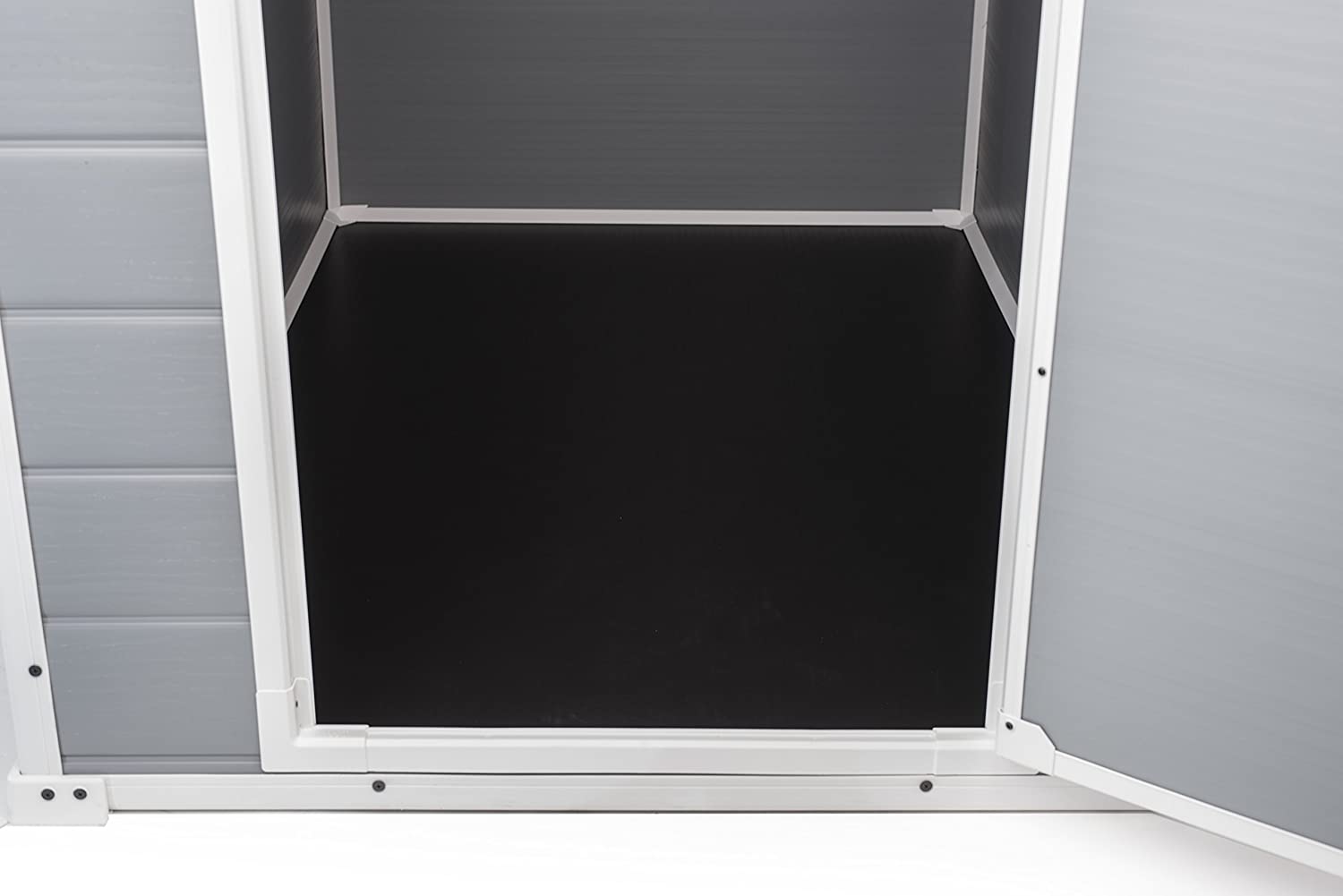 Manor Outdoor Garden Storage Shed, Grey, 4 x 3 ft