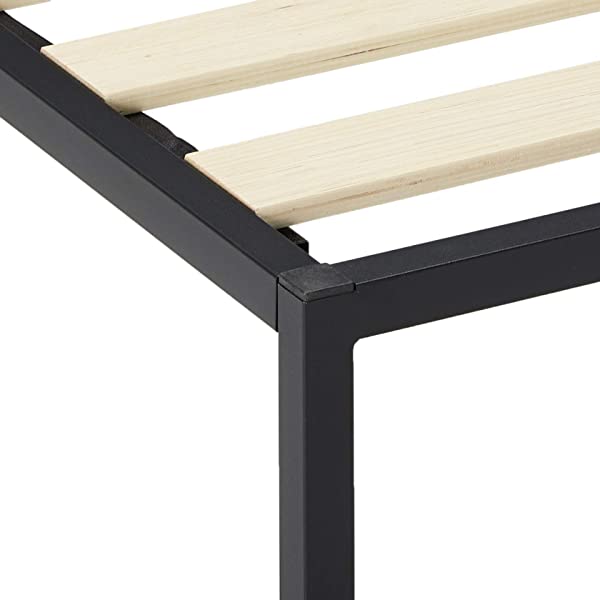 ZINUS Joseph Metal Platforma Bed Frame / Mattress Foundation / Wood Slat Support / No Box Spring Needed / Sturdy Steel Structure, Queen Queen 14 Inch