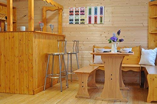 【Home&Garden】Corner Bar Counter Man Cave Home Bar Party Barware Wood Summer Cabin