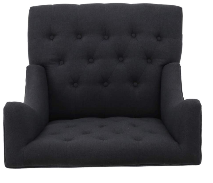 Christopher Knight Home Toddman High-Back Velvet Club Chair, Grey