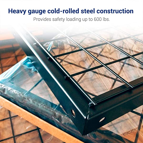 FLEXIMOUNTS 4x8 Overhead Garage Storage Rack Adjustable Ceiling Garage Rack Heavy Duty, 96