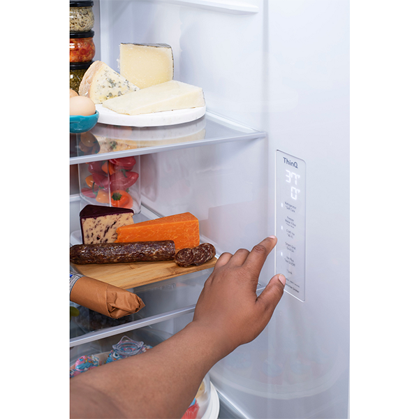 LG-27Cu. Feet Side-by-Side Smart Refrigerator with Craft Ice - Stainless Steel