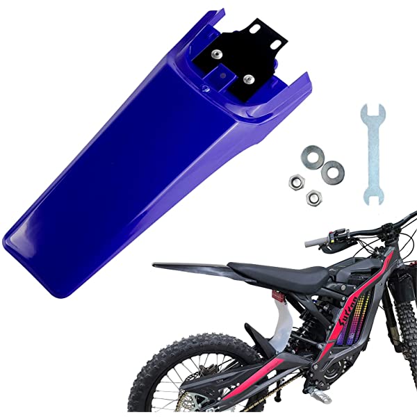 Modified Extended Longer Rear Fender FIt to Sur-Ron Light Bee X And S. Extra Long Dirt Pit Mudguards for SURRON. black