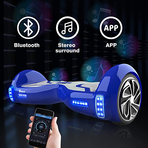 TOMOLOO Hoverboard for Kids and Adult, Hover Board Self Balancing Scooter 6.5