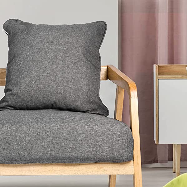 LUCKYERMORE 3-Seat Upholstered Grey Sofa Couch 60