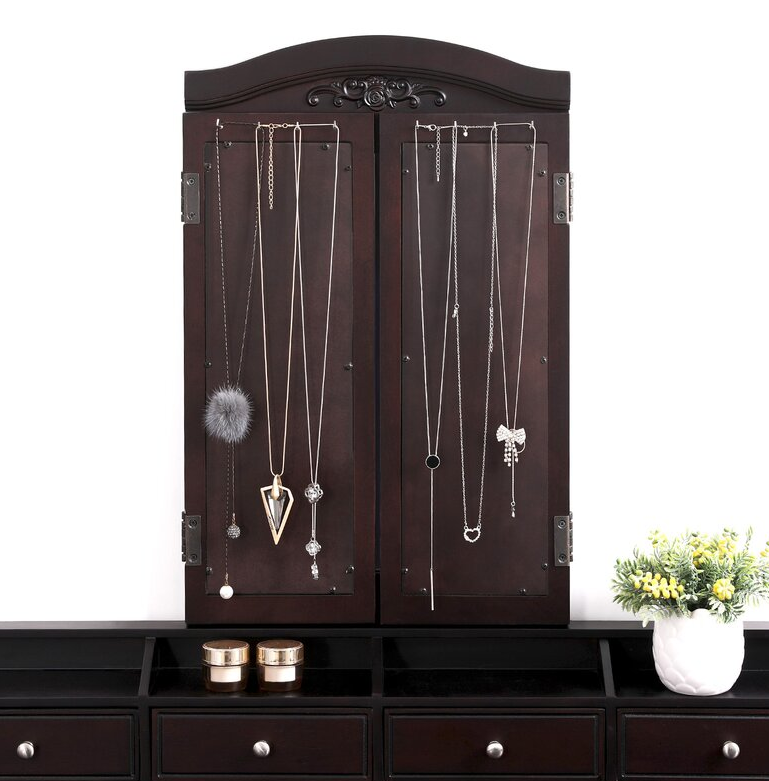 Soares Vanity Set with Stool and Mirror