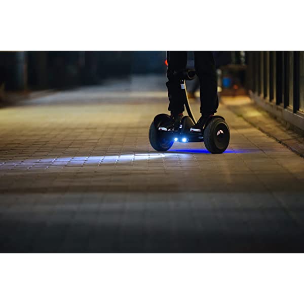 Segway Ninebot S and S-Max Smart Self-Balancing Electric Scooter with LED Light, Powerful and Portable, Compatible with Gokart kit Ninebot S, Black
