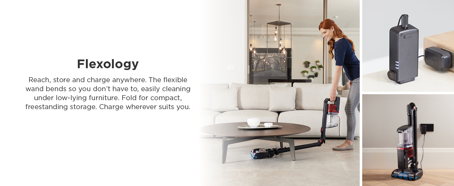 Shark Cordless Stick Vacuum Cleaner, Anti Hair Wrap, 60 Minute Run Time, Flexible DuoClean Vacuum