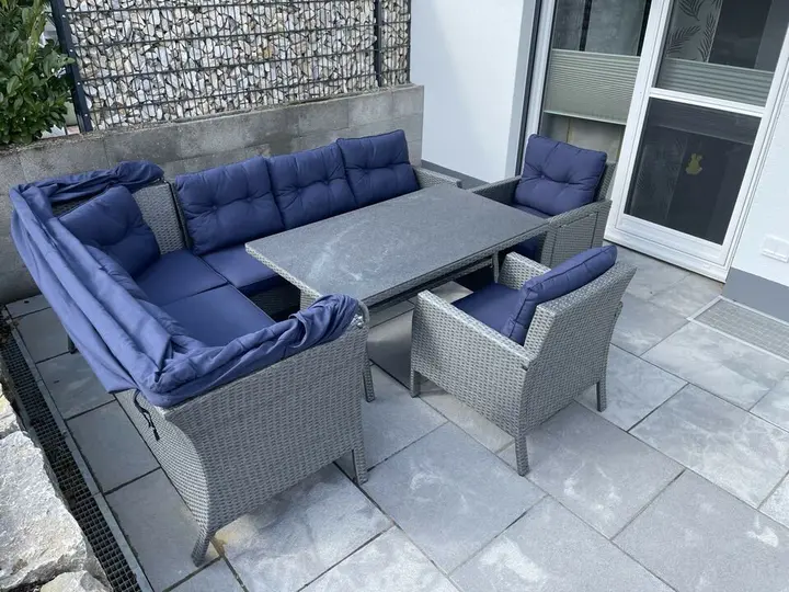 【Home&Garden】XXL Lounge Set WHD 207x162x256 Seating Group Garden Lounge Set
