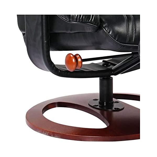 Newport Taupe Swivel Recliner and Slanted Ottoman