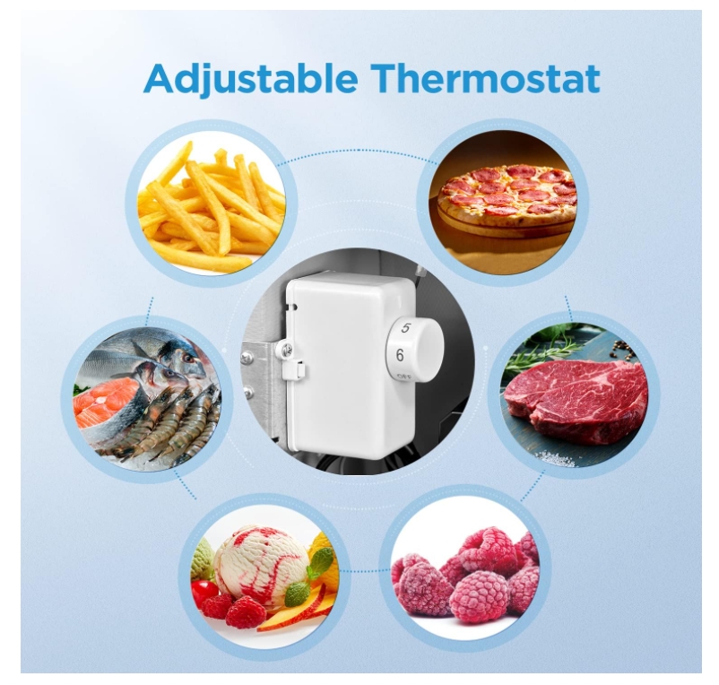 Midea MRU03M2ABB Upright Freezer Large Black, 3.0 Cubic Feet