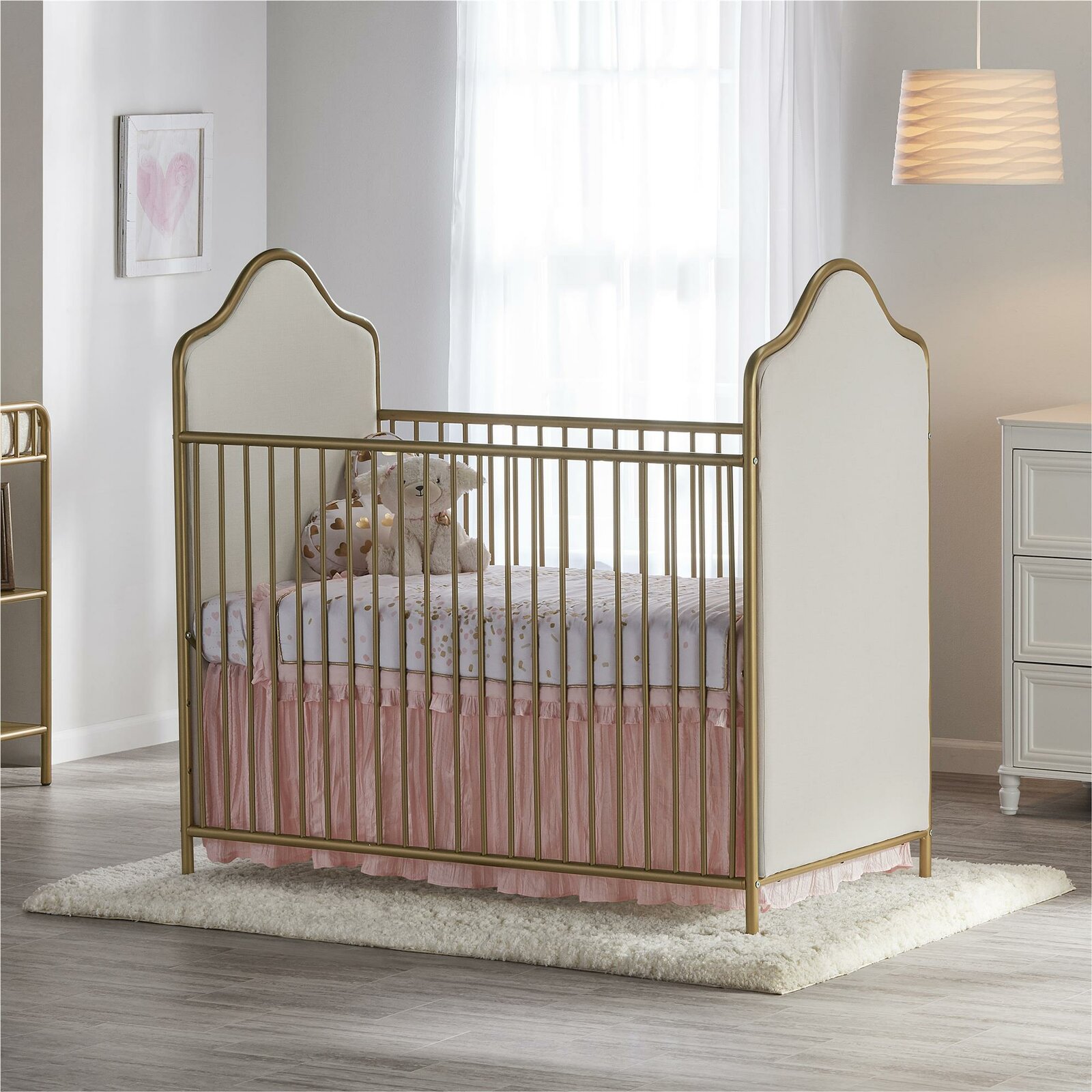 【Baby&Kids】Piper 2-in-1 Convertible Upholstered Crib
