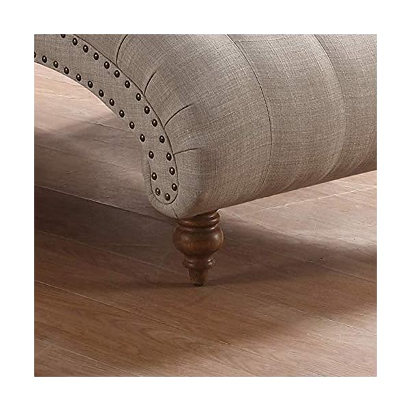 Rosevera Teofila Tufted Chaise Lounge Chair, Standard, Cream