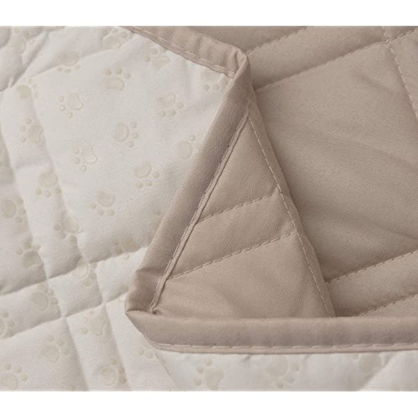 Ameritex Loveseat Cover Water-Resistant Quilted Furniture Protector with Back Nonslip Paws Slipcover for Dogs, Kids, Pets Loveseat Slipcover Stay in Place for Leather (46