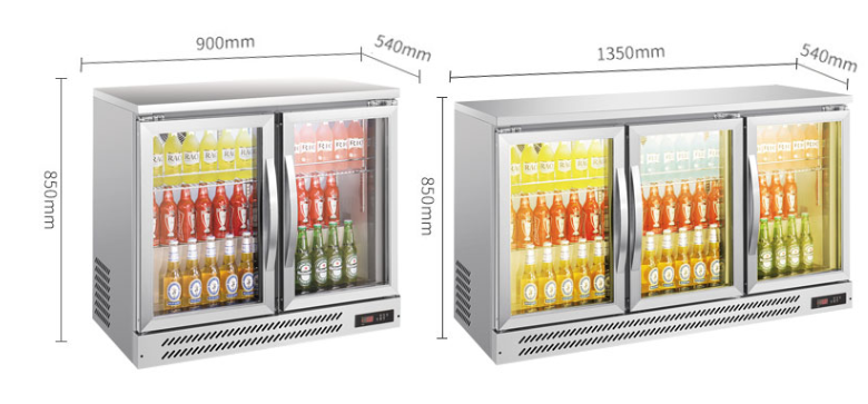 Clear bar freezer bar bar beer cabinet refrigerated display cabinet commercial freezer clear bar three-door refrigerator beverage cabinet
