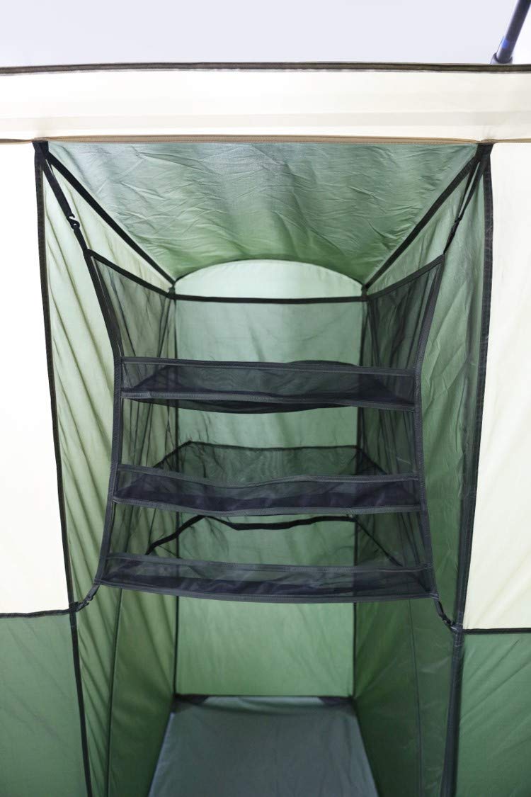 【Sports&Outdoors】Spacious & Comfortable 12 Person Cabin Tent with 2 Closets, Hanging Organizers, Room Dividers