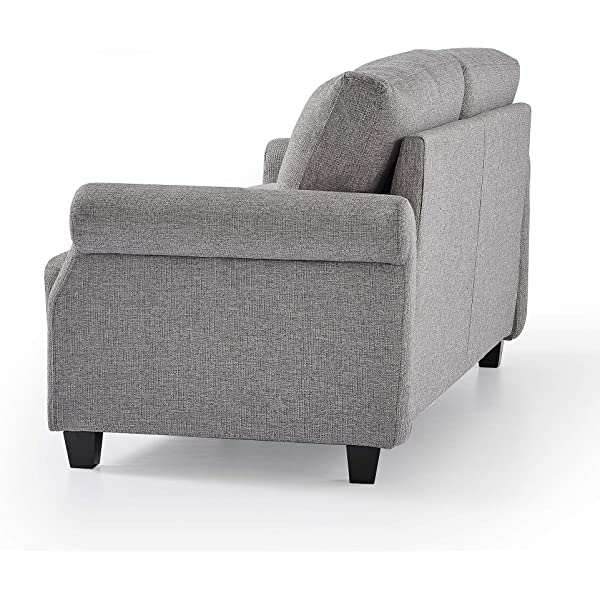 ZINUS Josh Loveseat Sofa / Easy, Tool-Free Assembly, Beige Beige Loveseat Sofa