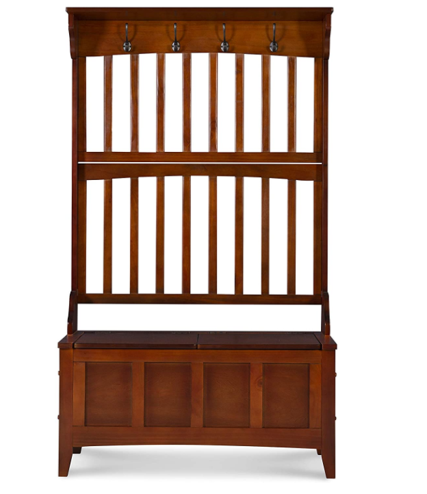 Linon Hall Tree with Storage Bench, 36