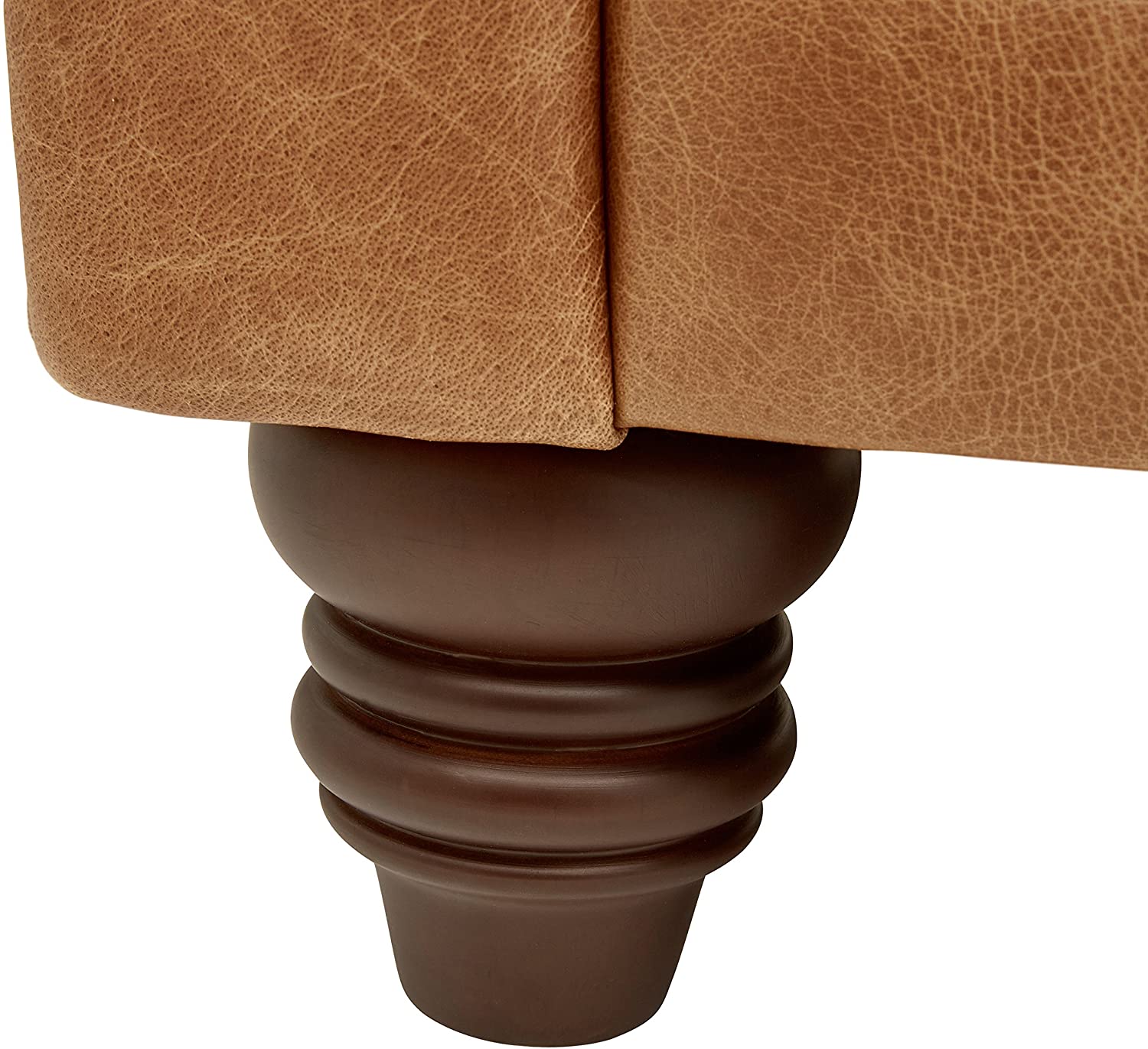 Tufted Leather Sofa, 92.9