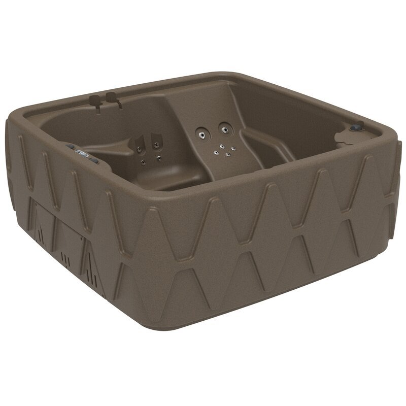 AquaRest Spas Premium 500 5-Person Lounger Plug And Play With 29 Stainless Jets, Ozone, And LED Waterfall