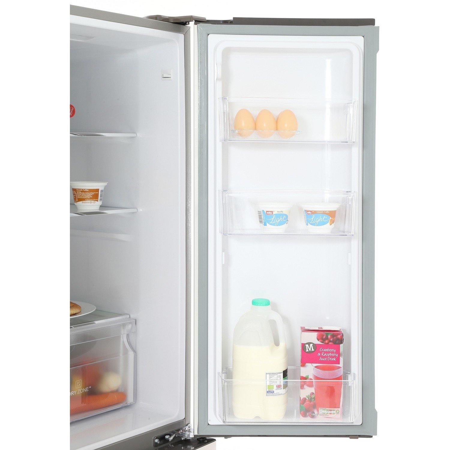 Haier 456 Litre Four Door American Fridge Freezer - Grey HTF-456DM6