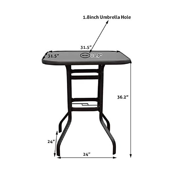 Will-Mall Patio Furniture Swivel Bar Chairs Set of 2, Outdoor High Bistro Stools, Textilene Fabric Bar Height Patio Chairs, for Lawn, Backyard and Garden (2 Bar Chairs)