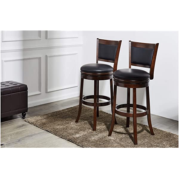 Ball & Cast Barstool, 29-Inch,2-Pack, Cappuccino Jayden Cappuccino 29-Inch,2-Pack