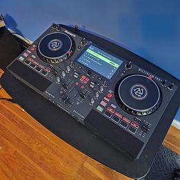 Numark Mixstream Pro Go - Standalone DJ Controller with Battery, DJ Mixer, Speakers, Amazon Music