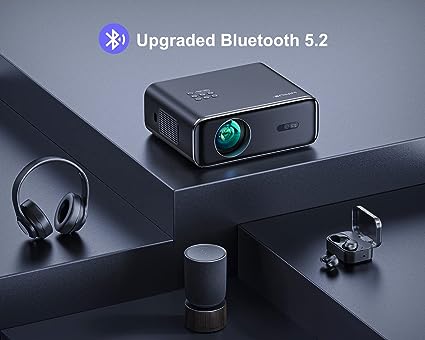 [Auto Focus] Projector with WiFi 6 and Bluetooth 5.2,500 ANSI Projector 4K