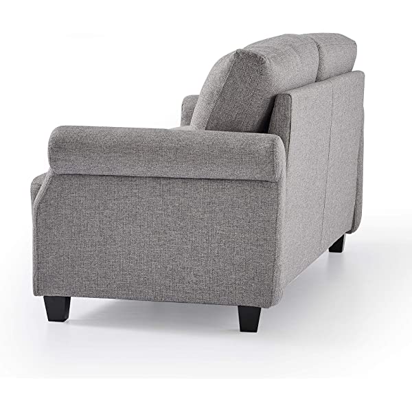 ZINUS Josh Loveseat Sofa / Easy, Tool-Free Assembly, Beige Beige Loveseat Sofa