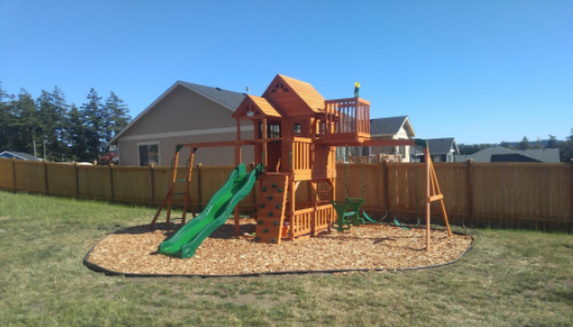 Backyard Discovery Skyfort II All Cedar Wood Swing Set