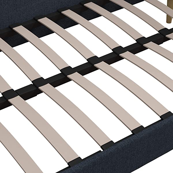 DHP Franklin Mid Century Upholstered Daybed, Sofa Bed, Twin Size Frame, Tan Linen Linen Twin Tan